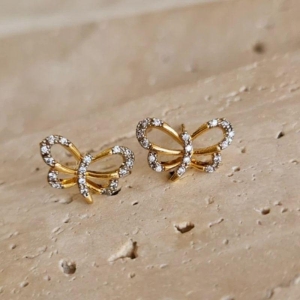 Brinco Libélula Cravejada com Aplique