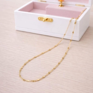 Gargantilha Infantil Elo Batido Coração 35cm