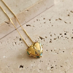 Gargantilha Nossa Senhora no Coração 45cm