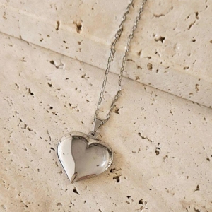 Gargantilha Coração Cheio GG 45cm