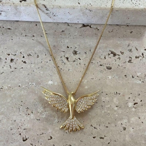 Gargantilha Espirito Santo Cravejado Gde 45cm