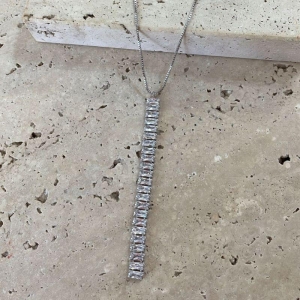 Gargantilha Fio de Baguete 45cm