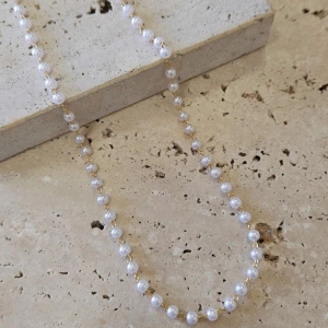 Gargantilha Mini Pérolas 40+5cm