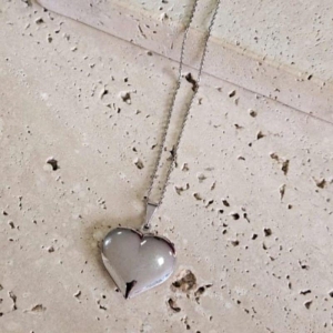 Colar Coração Cheio Grande  (2,3x2,2cm) 60cm