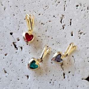 Pingente Coração Colors p/ Montagem