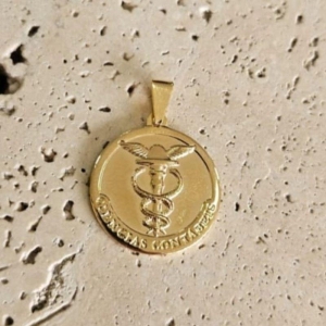 Pingente Medalha Ciencias Contabeis (2cm)