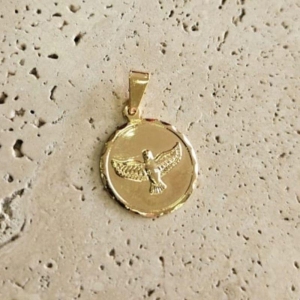 Pingente Medalha Espirito Santo (1,6cm)