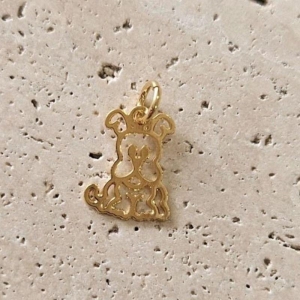 Pingente Mini Cachorro para Canga (1,2x1,0cm)