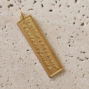 Pingente Placa Salmos 23 (3,5x0,9cm)