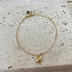 Pulseira Coração Solitario Pendurado