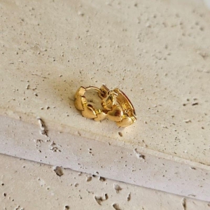 Brinco Argola Corações Cheio Peq