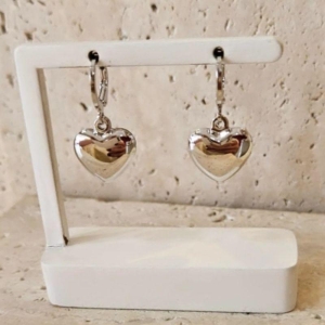 Brinco Argola Coração Cheio Gde