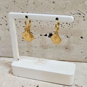 Brinco Argola Tripla Moedas