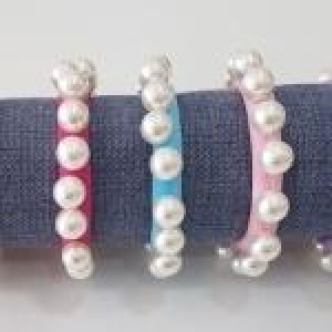 Elastico Colorido com Pérola