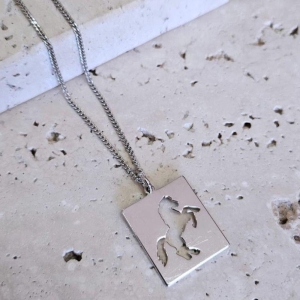 Gargantilha Grumet com Cavalo Vazado 45cm