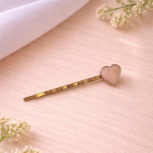 Grampo Coração Rosa