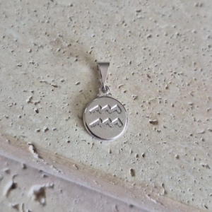 Pingente Signo Aquario 1cm