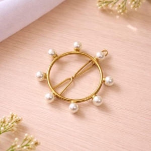 Presilha Aro com Pérolas