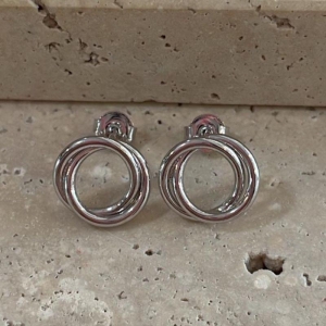 Brinco Aros Entrelaçados Pequeno