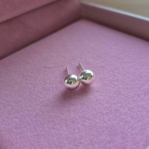 Brinco Bolinha 6mm Prata