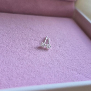 Brinco Ponto de Luz 3mm Prata