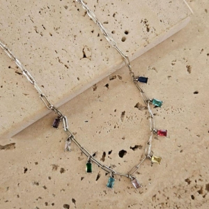 Choker Cartier Com Pedras Coloridas