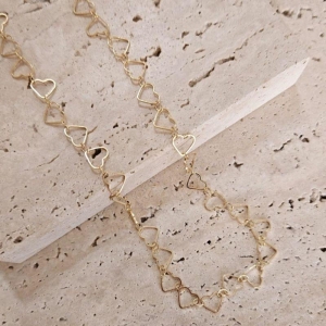 Choker Corações Vazados