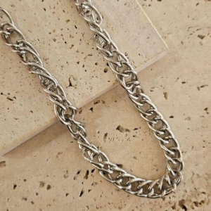 Choker Correntaria Elos Duplos