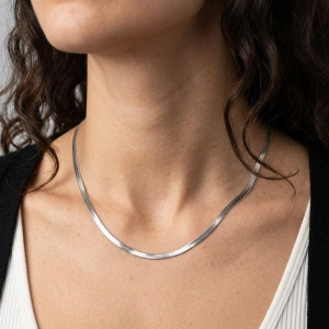 Choker Fita Laminada 3mm - 40cm