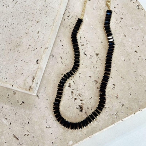 Choker Rivieira Baguet Negra