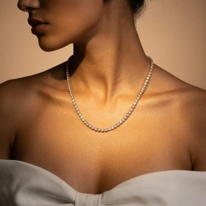 Choker Riviera Cristal 2mm - 42cm