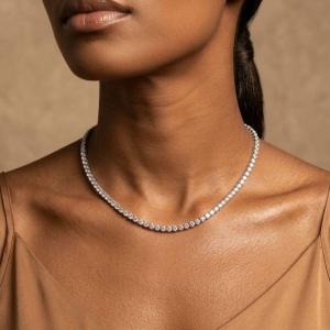 Choker Riviera Cristal 2mm - 42cm