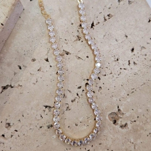 Choker Riviera Cristal 4mm