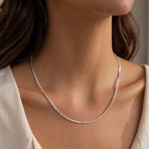 Gargantilha Laminada Super Diamantada 50cm