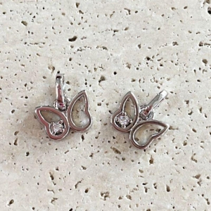 Pingente Borboleta Mini Cristal 1cm