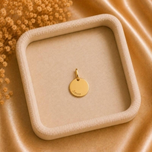 Pingente Medalha Amor 1,5cm
