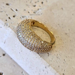 Anel Alto Cravejado N19