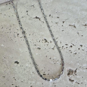 Corrente Aço Inox Masculina Veneziana Larga 60cm