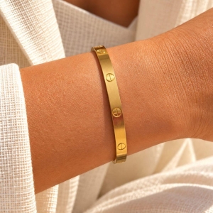 Bracelete Cartier em Aço Inox