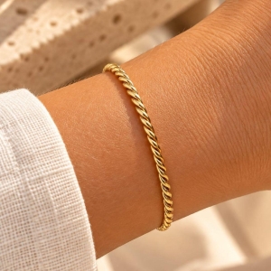 Bracelete Trançado Aro Aberto