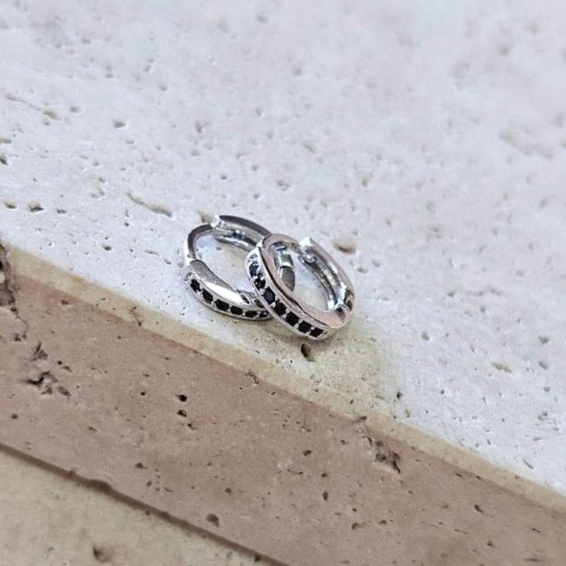 Brinco Argola Colorida Prata