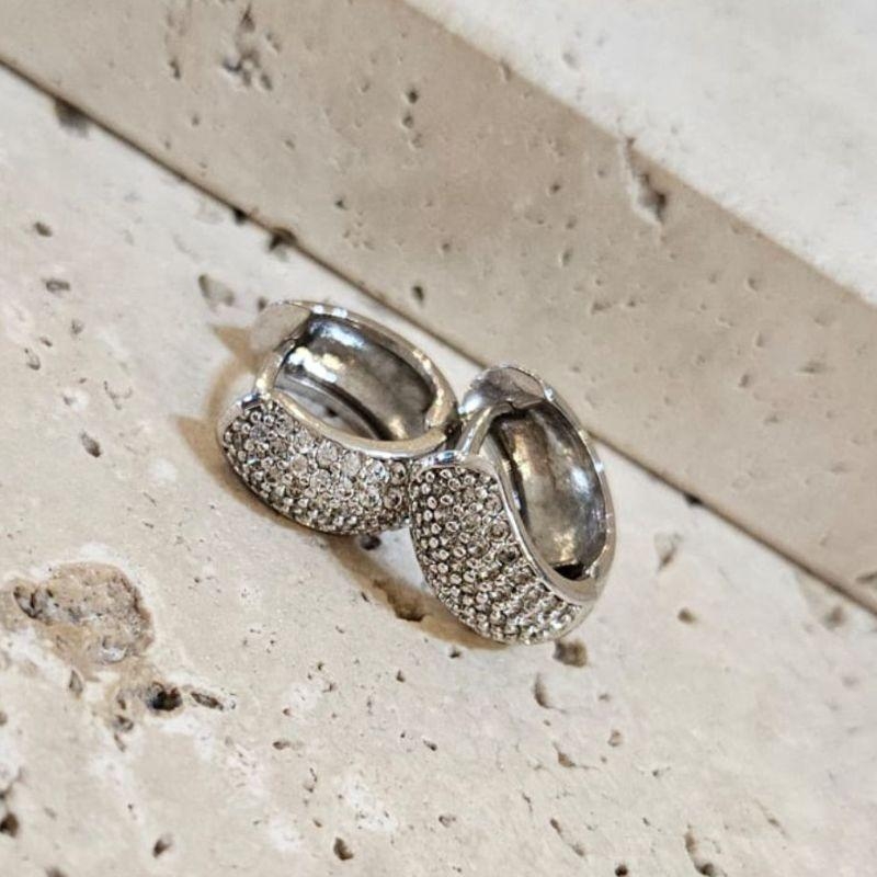 Brinco Argola Cravejada Grossa