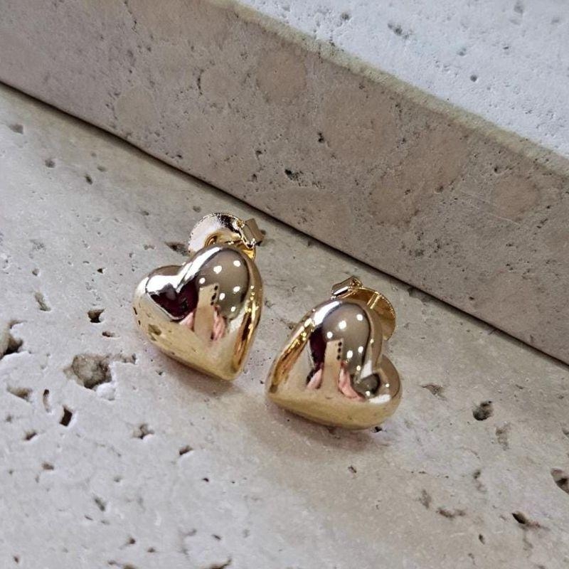 Brinco Coração Bojudo Peq