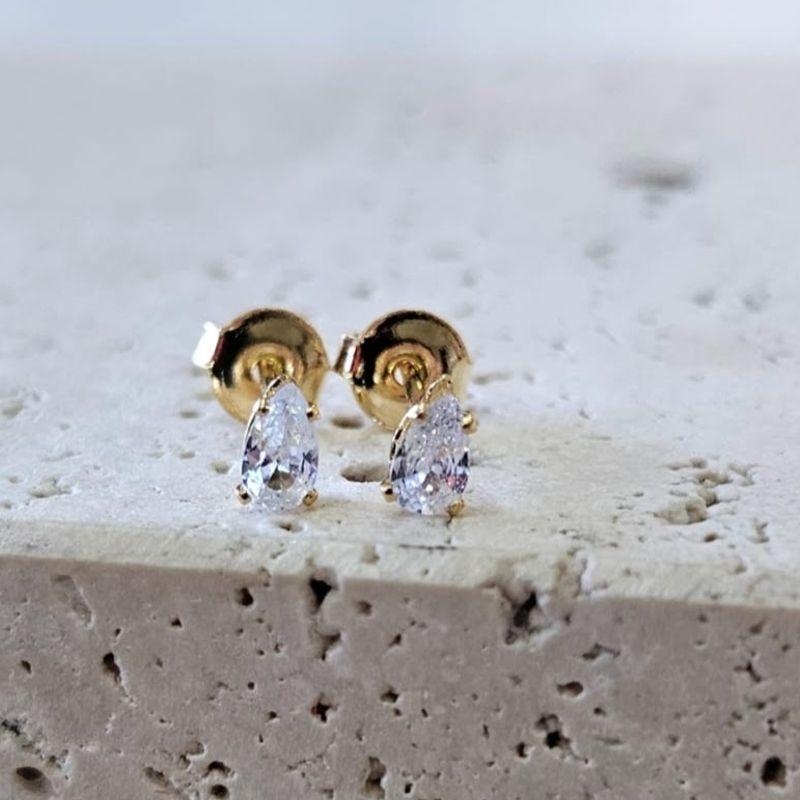 Brinco Gotinha Zirconia