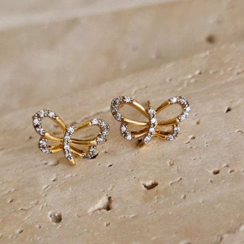 Brinco Libélula Cravejada com Aplique