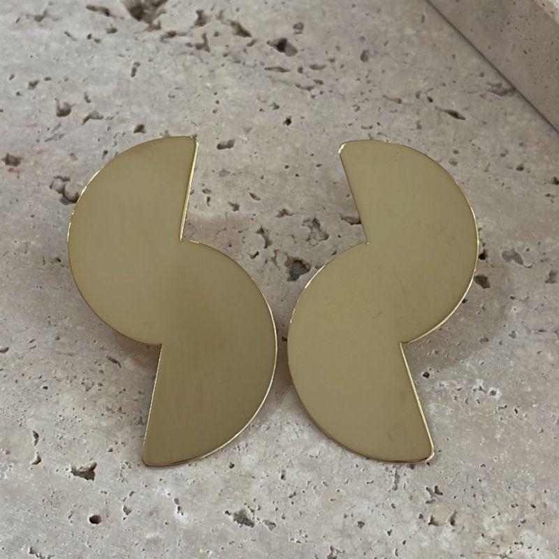 Brinco Meia Lua Dupla