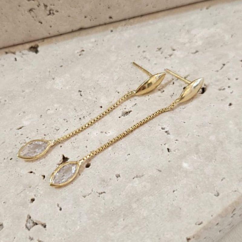 Brinco Pendente Ponto Luz