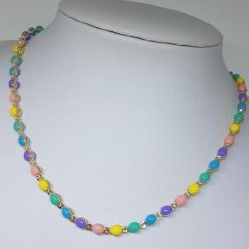 Choker Bolinhas de Resina