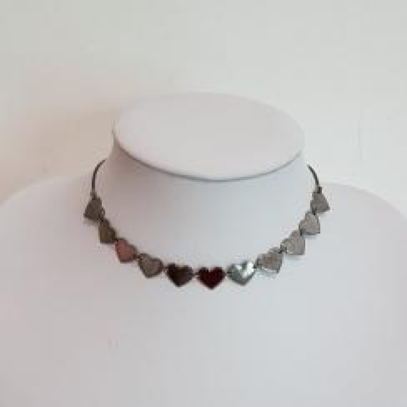 Choker Coração Chapinha G