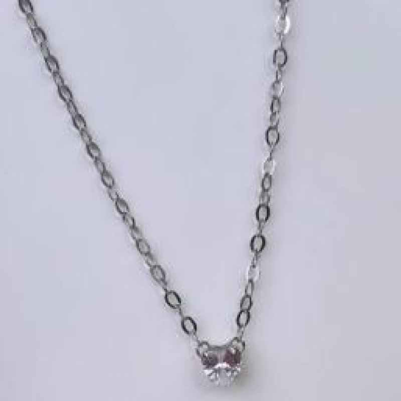 Choker Coração Cristal no Meio R